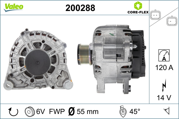 Generator / alternator 200288 VALEO