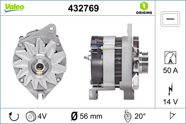 Generator / alternator 432769 VALEO