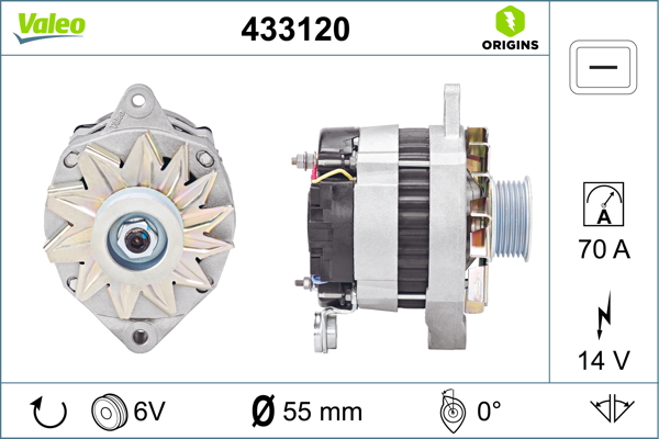 Generator / Alternator 433120 VALEO