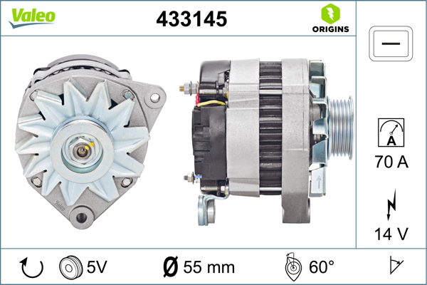 Generator / Alternator 433145 VALEO