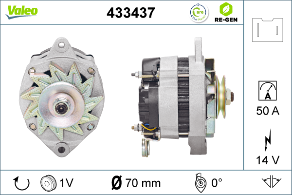Generator / Alternator 433437 VALEO