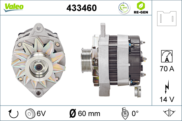 Generator / Alternator 433460 VALEO