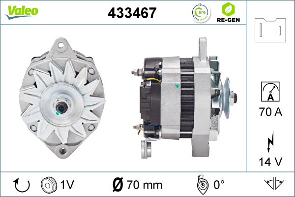 Generator / Alternator 433467 VALEO