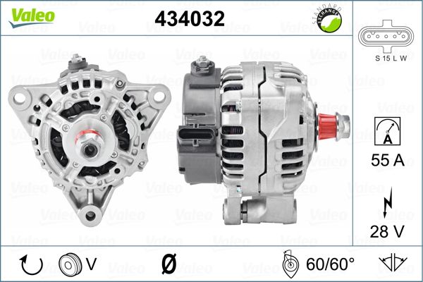 Generator / Alternator 434032 VALEO