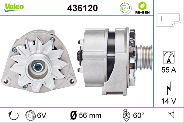 Generator / Alternator 436120 VALEO