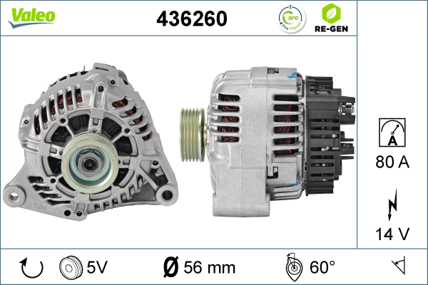Generator / Alternator 436260 VALEO