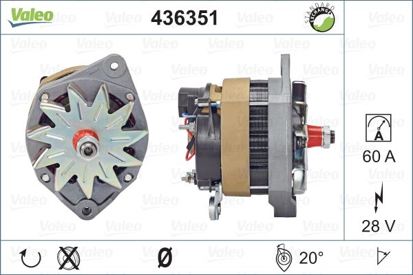 Generator / Alternator 436351 VALEO