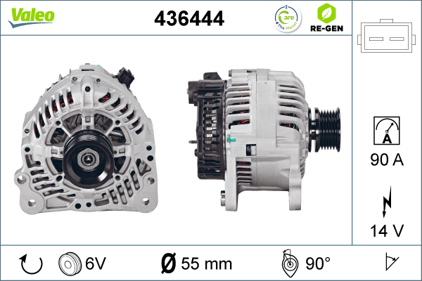 Generator / Alternator 436444 VALEO