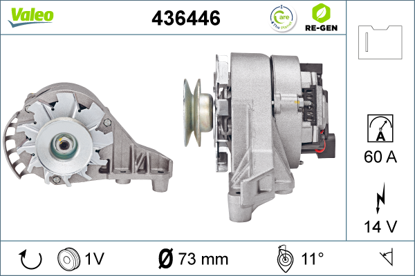 Generator / Alternator 436446 VALEO