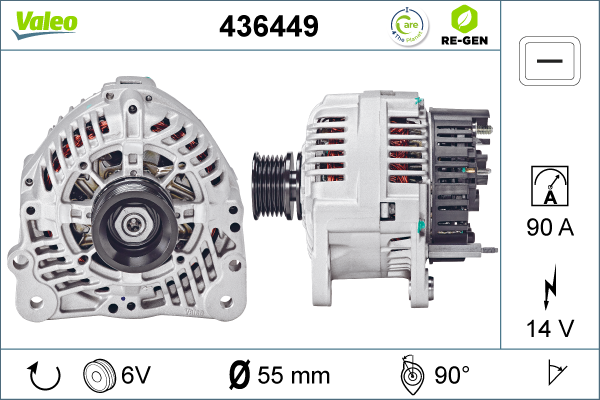 Generator / Alternator 436449 VALEO