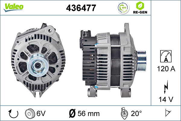 Generator / alternator 436477 VALEO