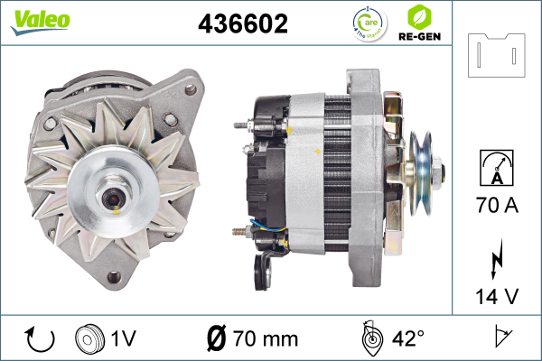 Generator / Alternator 436602 VALEO