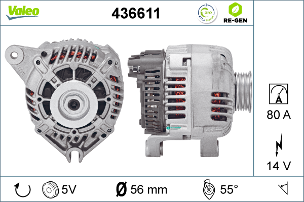 Generator / Alternator 436611 VALEO