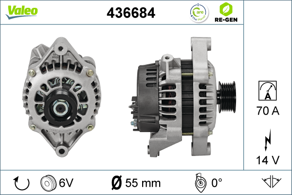 Generator / Alternator 436684 VALEO