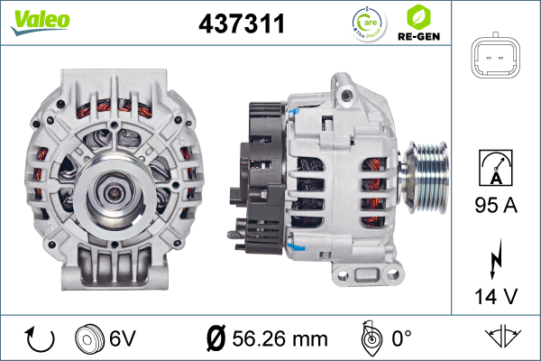 Generator / Alternator 437311 VALEO