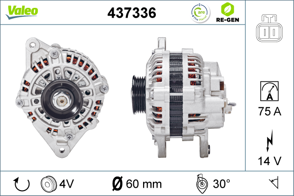 Generator / Alternator 437336 VALEO