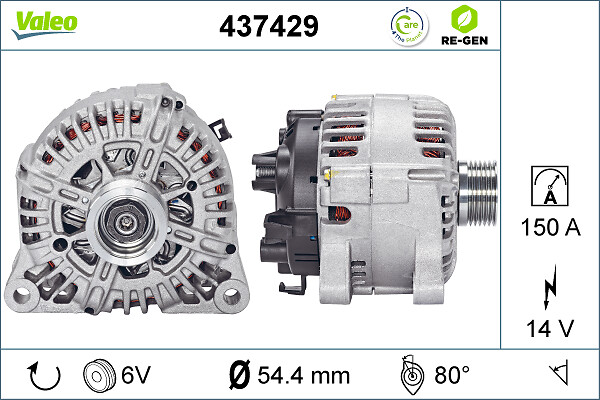 Generator / alternator 437429 VALEO