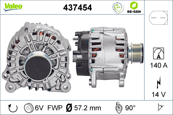 Generator / Alternator 437454 VALEO