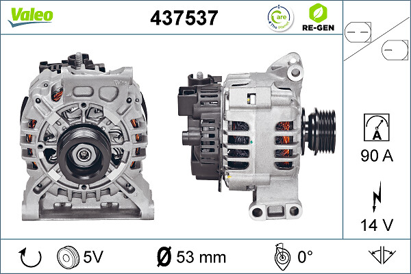 Generator / alternator 437537 VALEO