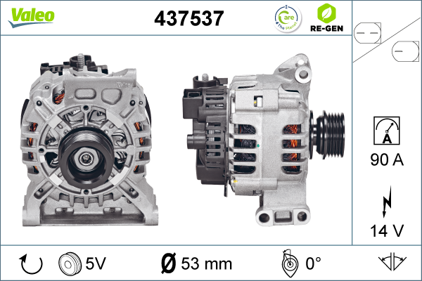 Generator / Alternator 437537 VALEO