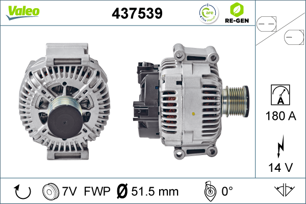 Generator / Alternator 437539 VALEO