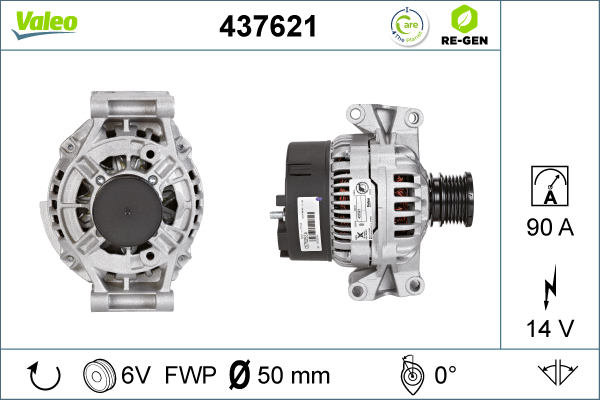 Generator / Alternator 437621 VALEO
