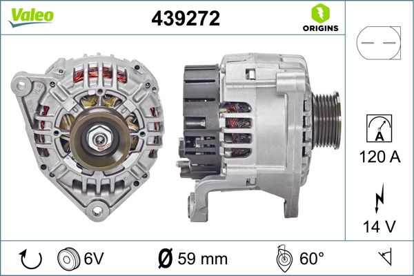 Generator / alternator 439272 VALEO