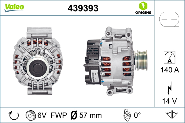 Generator / alternator 439393 VALEO
