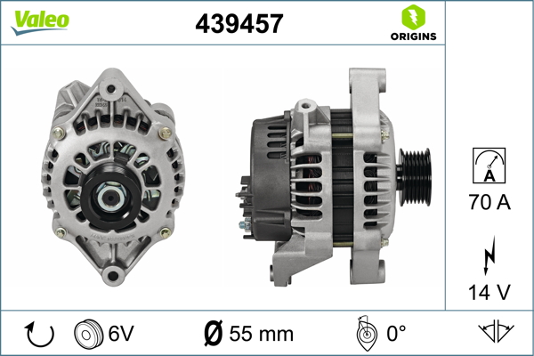 Generator / Alternator 439457 VALEO