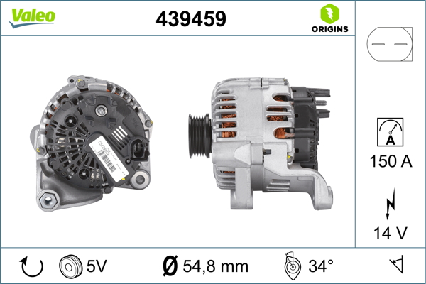 Generator / Alternator 439459 VALEO