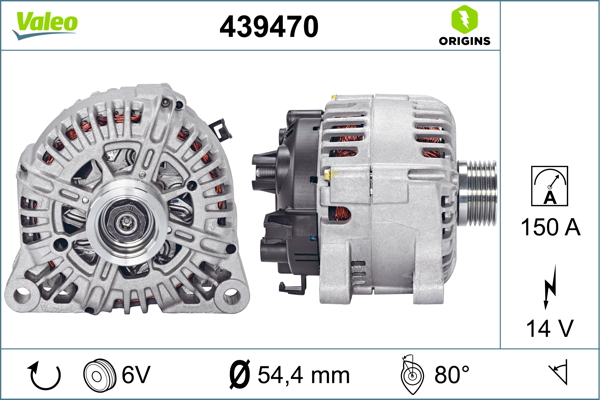 Generator / alternator 439470 VALEO
