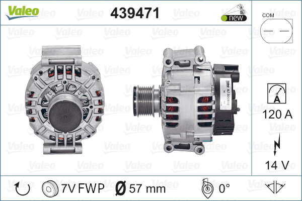 Generator / Alternator 439471 VALEO