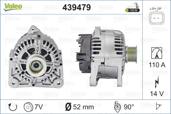 Generator / Alternator 439479 VALEO