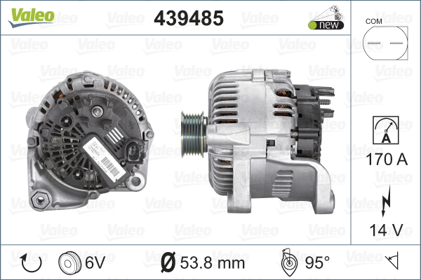 Generator / Alternator 439485 VALEO