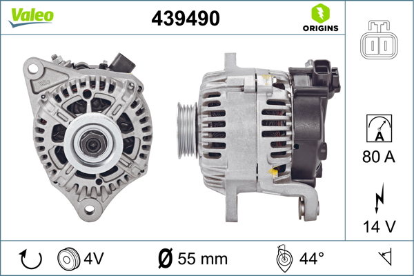 Generator / Alternator 439490 VALEO