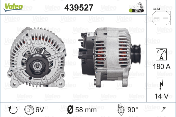 Generator / Alternator 439527 VALEO