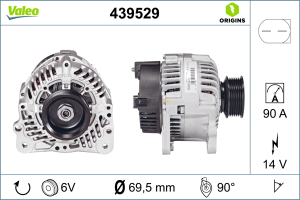 Generator / Alternator 439529 VALEO