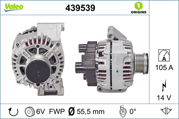 Generator / Alternator 439539 VALEO