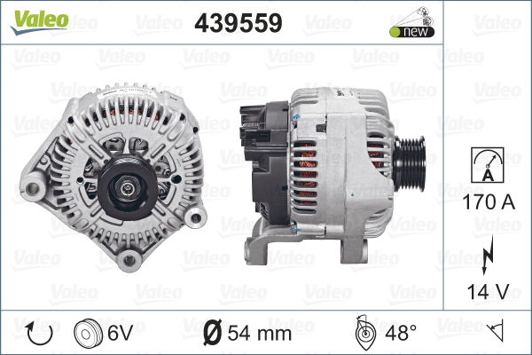 Generator / Alternator 439559 VALEO