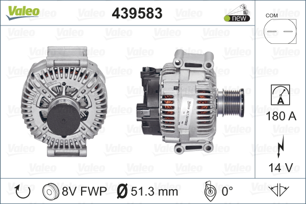 Generator / Alternator 439583 VALEO