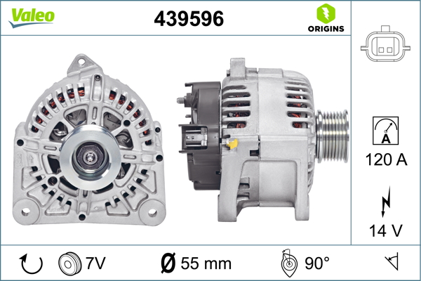 Generator / Alternator 439596 VALEO
