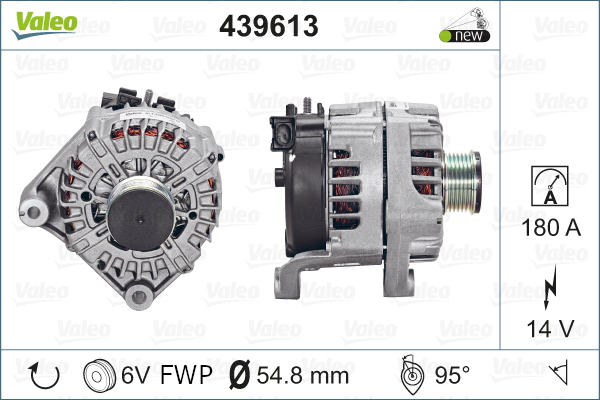 Generator / Alternator 439613 VALEO