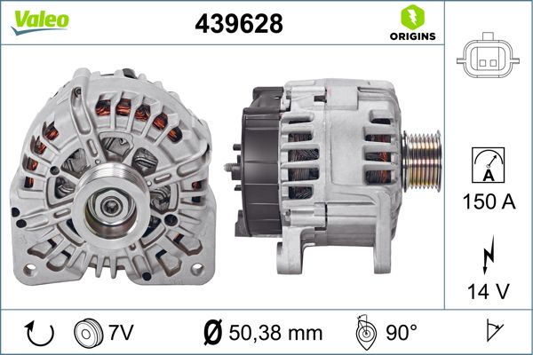 Generator / Alternator 439628 VALEO