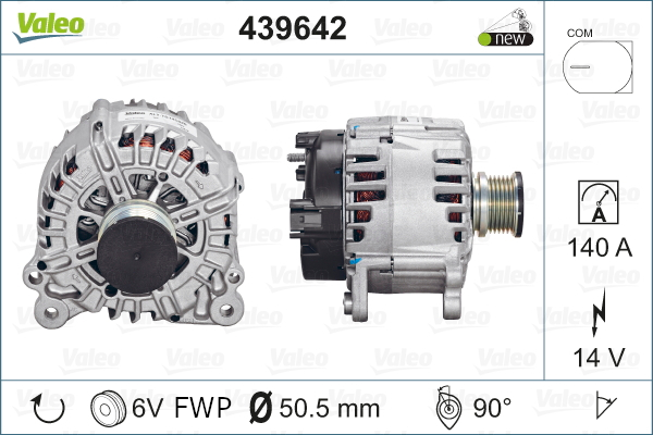 Generator / Alternator 439642 VALEO