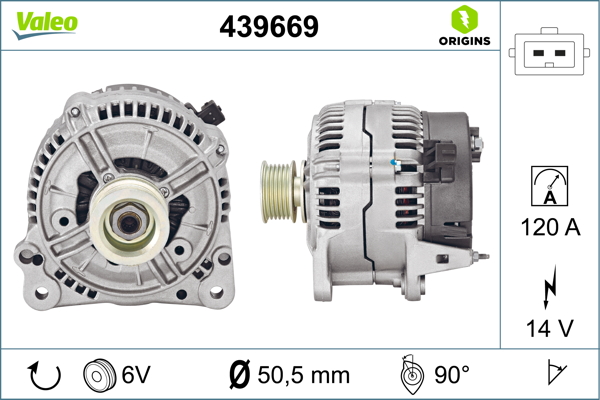 Generator / Alternator 439669 VALEO