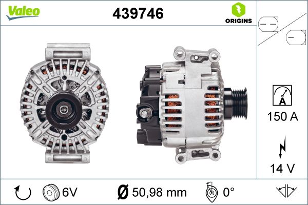 Generator / alternator 439746 VALEO