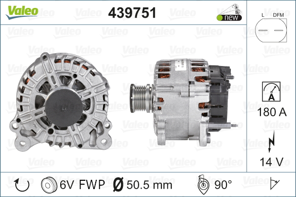 Generator / Alternator 439751 VALEO