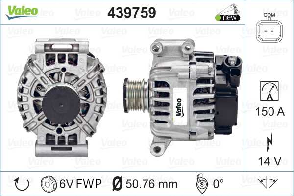 Generator / Alternator 439759 VALEO