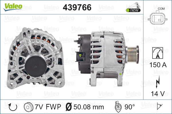 Generator / Alternator 439766 VALEO