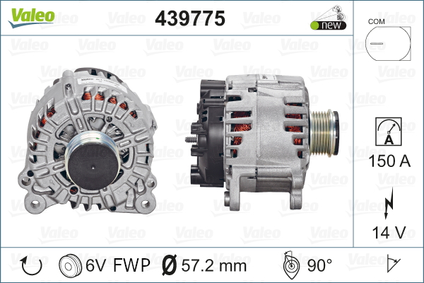 Generator / Alternator 439775 VALEO